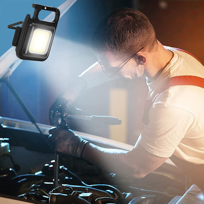 Outdoor USB Mini Alloy Keychain Light Home Emergency Night Light Car Repair Light Camping Light