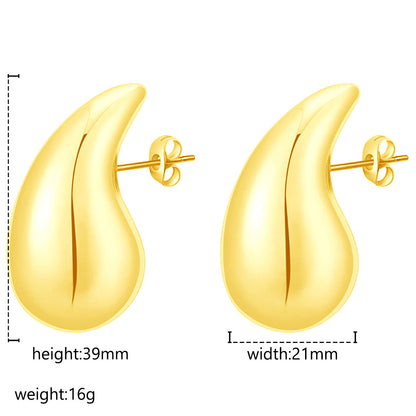 Women's Fashion Stainless Steel Droplet Earrings