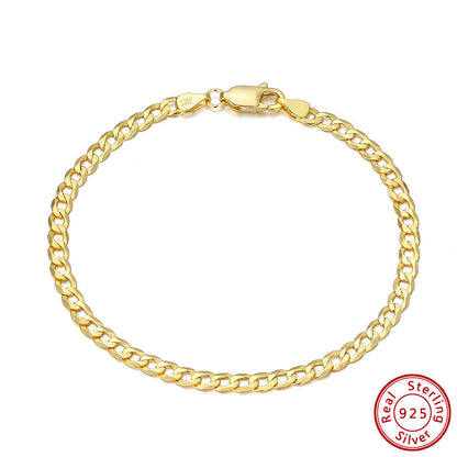 Sterling Silver Bracelet Car Flower Chain Trend