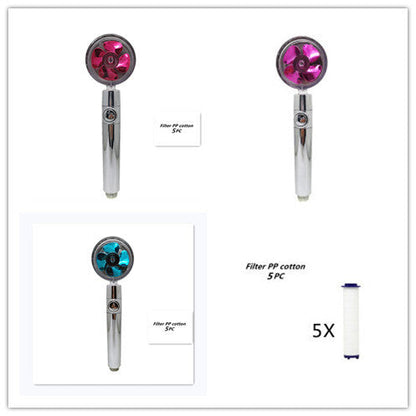 Turbo Propeller Shower Head Handheld High Pressure