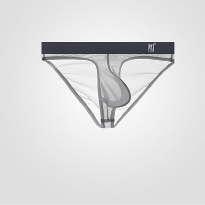 Underwear Men's Briefs Transparent Ice Silk Sexy Full Transparent Trendy Men's Personality Narrow Crotch Low Waist New