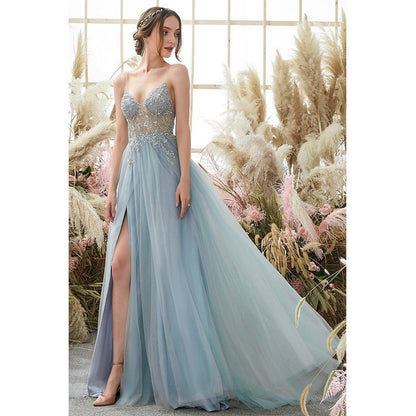Ladies New Suspenders Long Dress