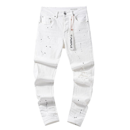 American High Street Patch Washed Straight Jeans
