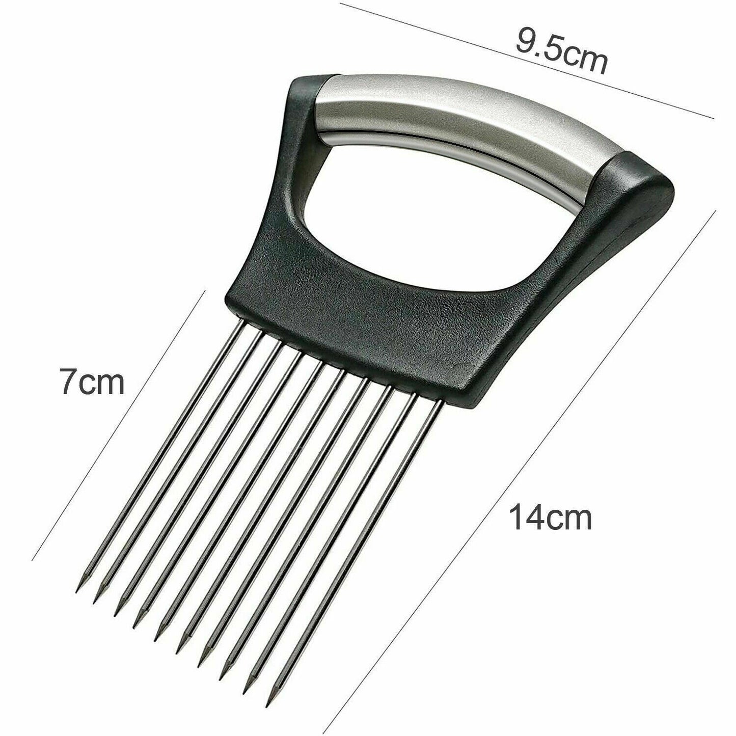 Food Slice Assistant Stainless Steel Onion and Tomato Slicer