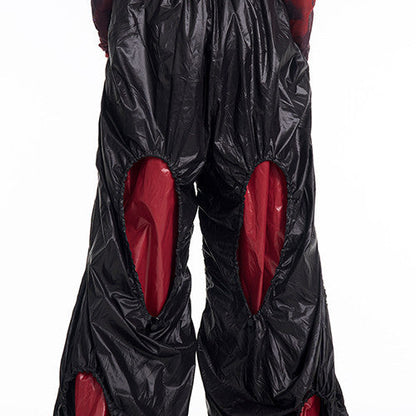 Original Niche Pleated Hollow Drawstring Pants