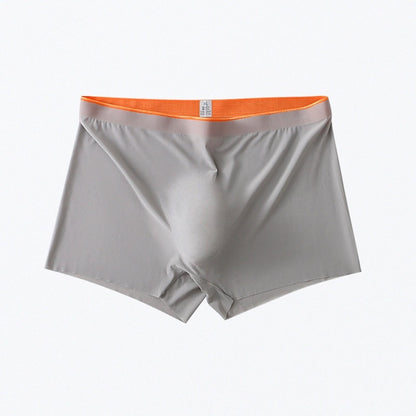 Men's Ice Silk Seamless Boxers