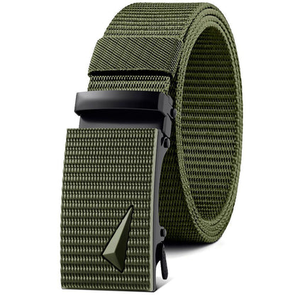 Nylon Waistband Men's Automatic Canvas Belt