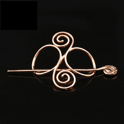 Metal Hair Clip Retro Plug-in Hairpin Headdress