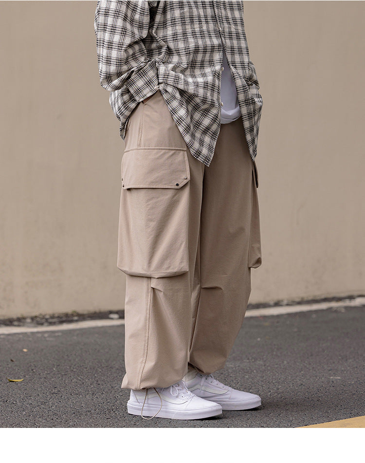 Vintage Drawstring Leggings with Pockets
