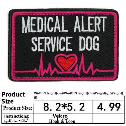 Pet Dog Accessories Embroidered Velcro New Pet Clothing Decorative Sticker Computer Embroidery Chapter