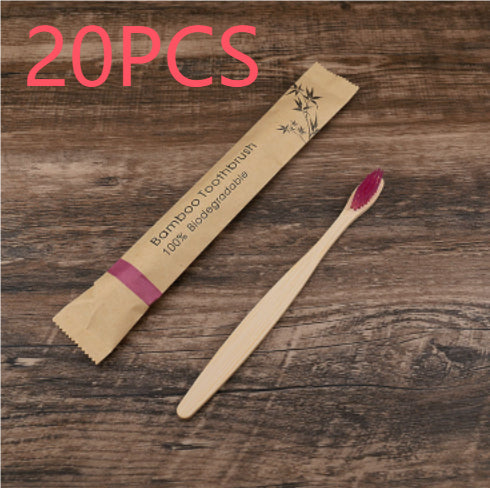 10Pcs Colorful Toothbrush Natural Bamboo Tooth Brush Set Soft Bristle Charcoal Teeth Eco Bamboo Toothbrushes Dental Oral Care