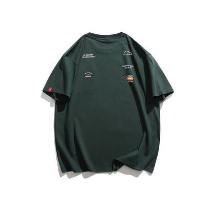 Orderly Japanese Retro Mountain Short Sleeve T-shirt
