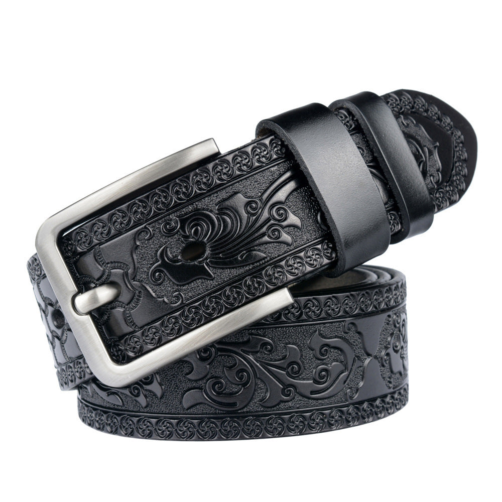 Carved Craft Men's Cattlehide Leather Belt