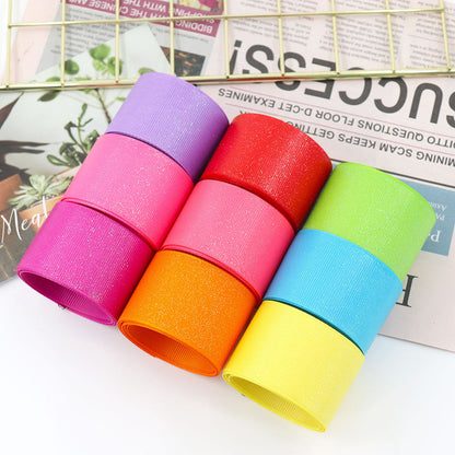 Glitter Silk Ribbon for Gift Wrapping
