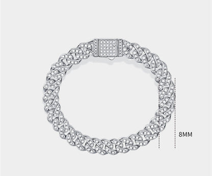 Silver Moissanite Guiding Light Bracelet