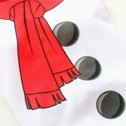 Red Christmas Style Christmas Snowman Pet Clothing Dog T-shirt