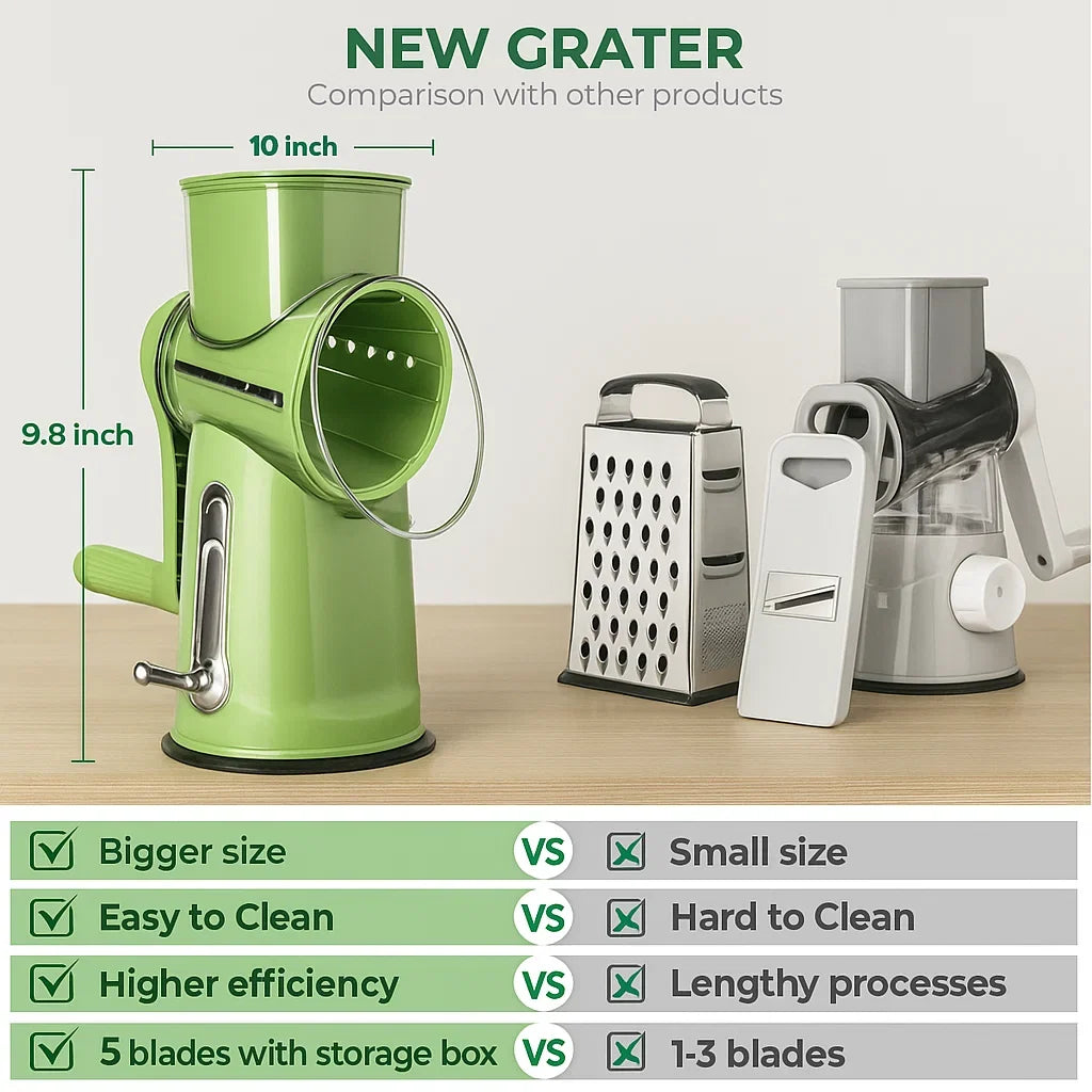 Grate Turn 5-in-1 food shredder