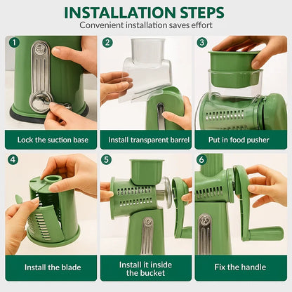 Grate Turn 5-in-1 food shredder