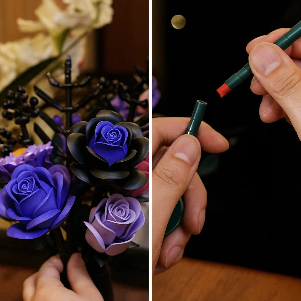 BrickBloom Purple Roses