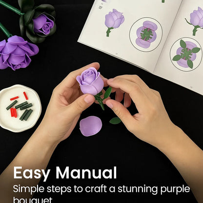 BrickBloom Purple Roses