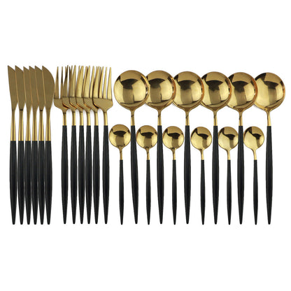 Stainless Steel Cutlery 24-piece Set