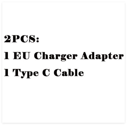 Black Fast Charging Cable Charger Adapter