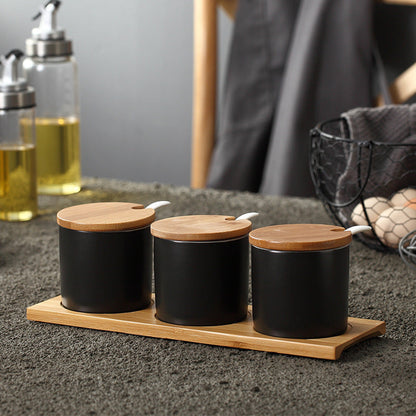 Seasoning Jar Bottle Set Household Salt MSG Box