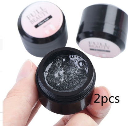 Cracked Repair Nail Fiber Gel - Fiberglass Poly UV Builder