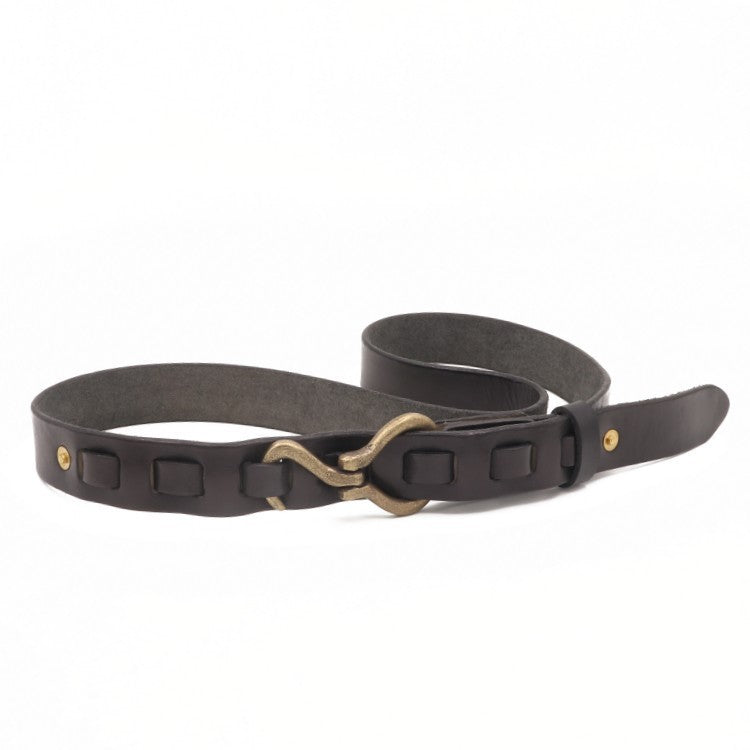 Men's Hemp Copper Buckle Woven Belt