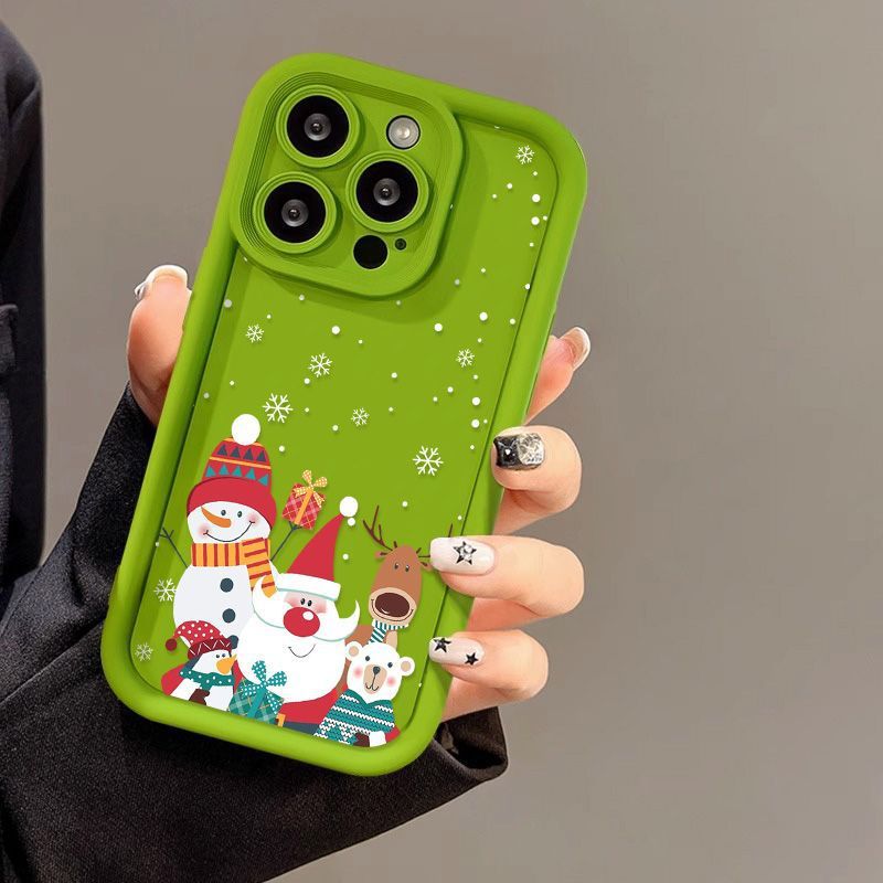Santa Claus Christmas Phone Case Shockproof Silicone Cover