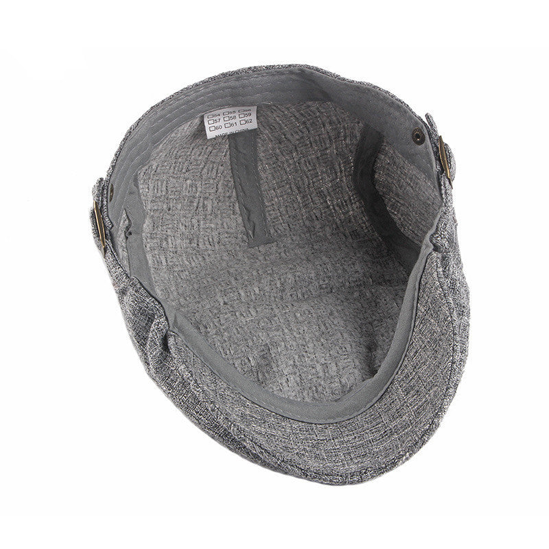 Men's British Retro Breathable Simple Light Board Hat