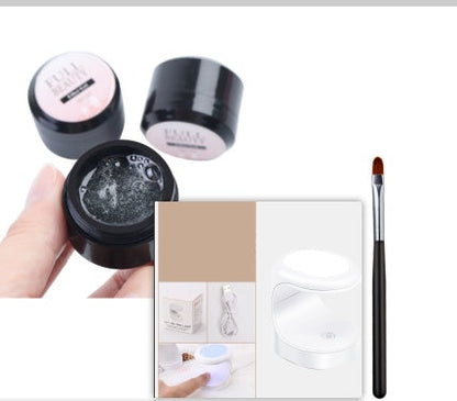 Cracked Repair Nail Fiber Gel - Fiberglass Poly UV Builder