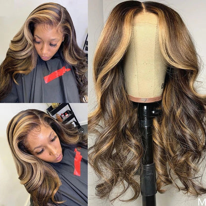 Medium & Long Curly Female Real Human Hair Wig