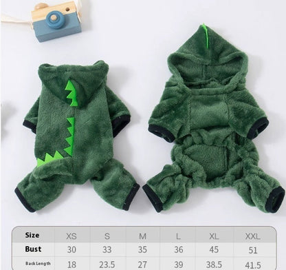 Fleece-lined Thermal Coral Fleece Pig Pet Costume Cat Clothes Small Dog