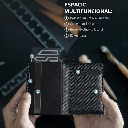 Carbon Fiber Anti-theft Wallet Large Capacity