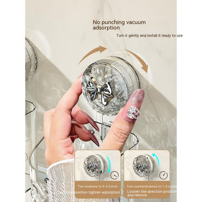 Waste Face Cloth Storage Box Bathroom Wall-mounted Shaver Storage Rack