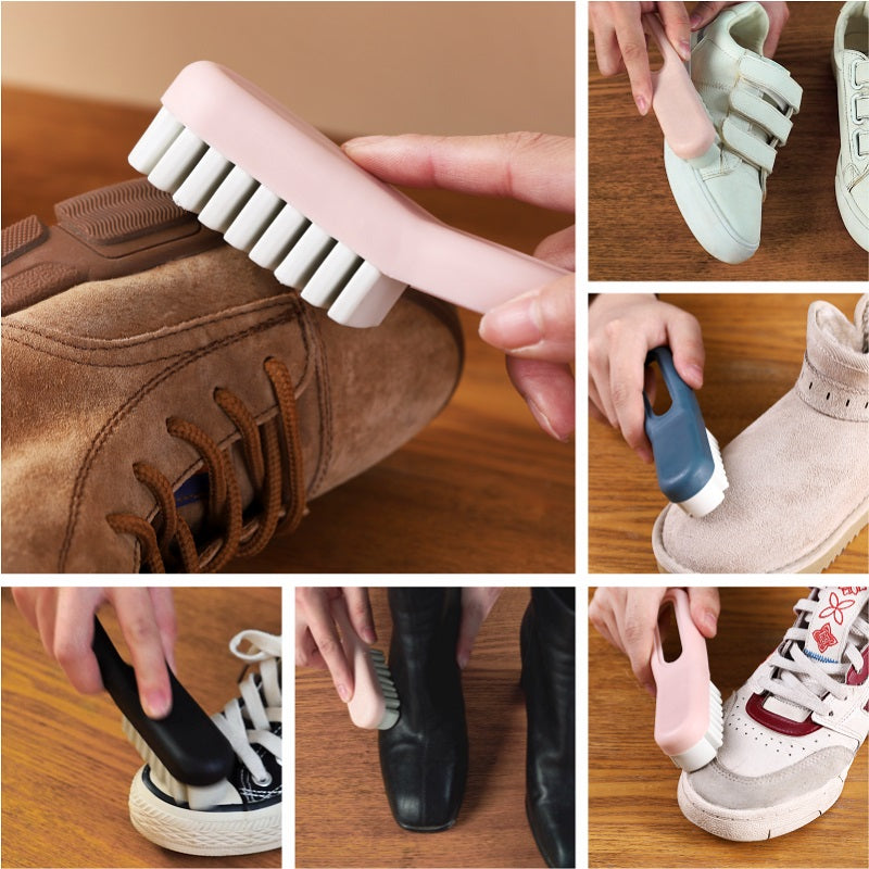 Suede And Rubber Shoe Brush Cleaning And Washing Shoe Brush