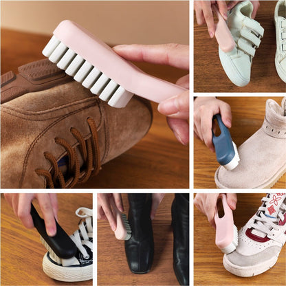 Suede And Rubber Shoe Brush Cleaning And Washing Shoe Brush