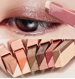 Lazy Eyeshadow Stick: Gradient Shimmer, Double Color, Waterproof