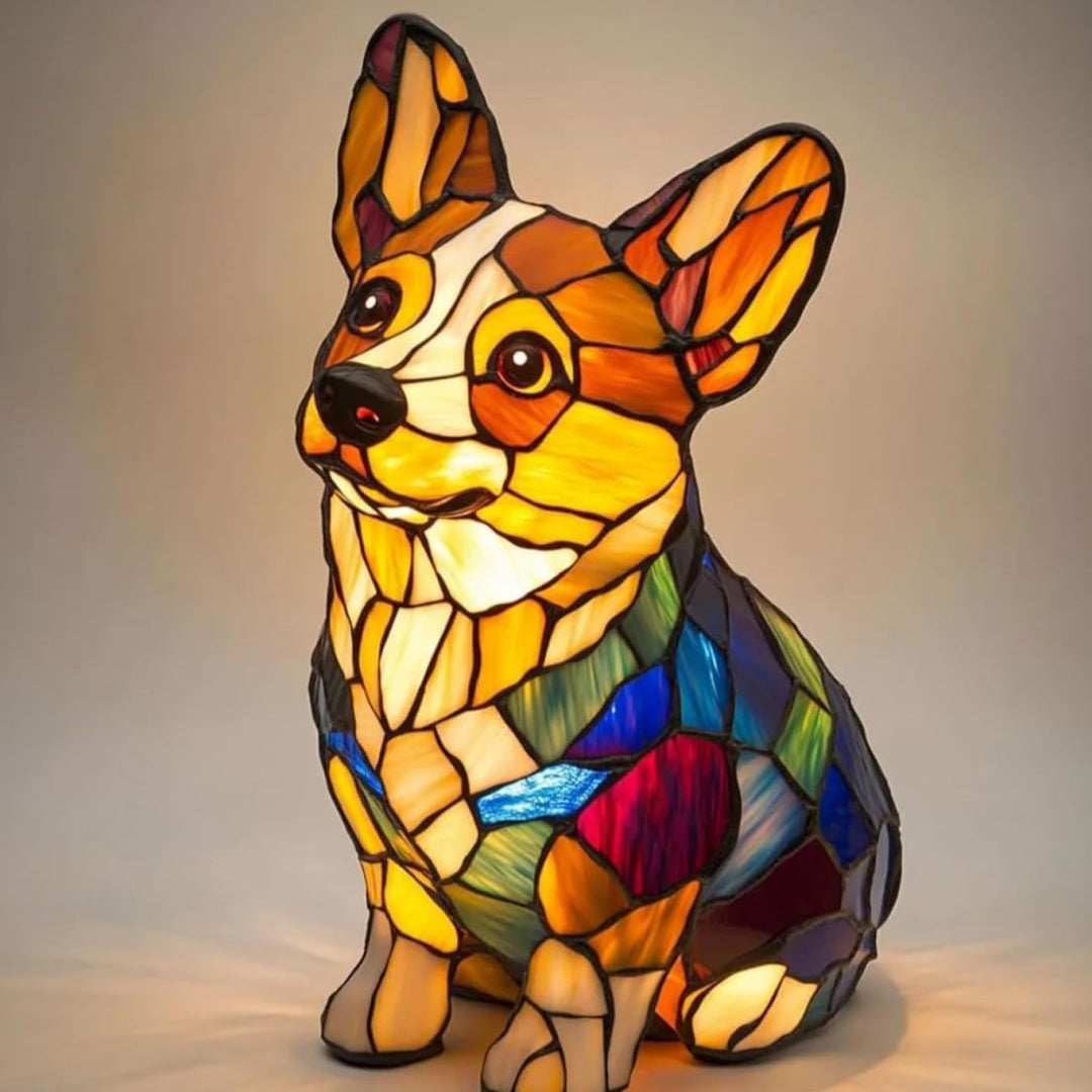 LED Small Night Lamp Art Animal Statue Creative Home Desktop Decoration