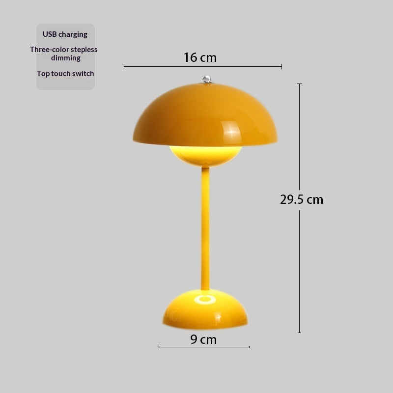 Retro Bud Table Lamp Atmosphere Wireless Charging Table Lamp