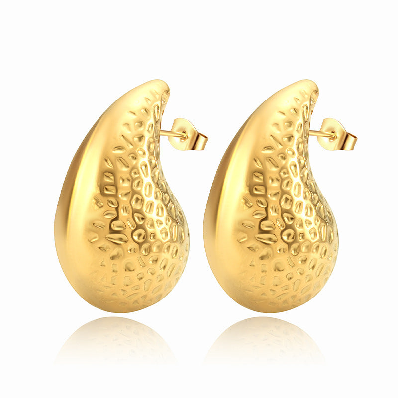 Women's Fashion Stainless Steel Droplet Earrings