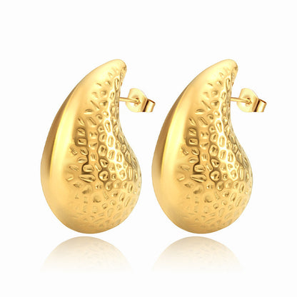 Women's Fashion Stainless Steel Droplet Earrings