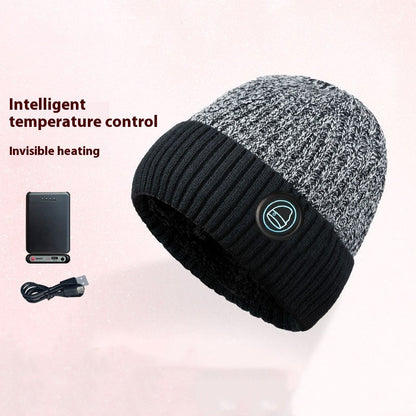 Winter Ski Heating Hat Fleece-lined