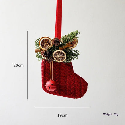 Knitted Christmas Stockings, Decoration, Scene Layout
