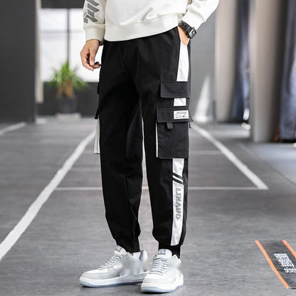 Men's Loose Plus Size Sports Overalls Pants