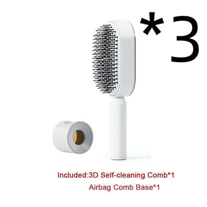 Self Cleaning Hair Brush One-key Airbag Massage