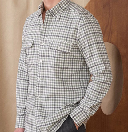 Casual Workwear Checkered Long Sleeved Shirt