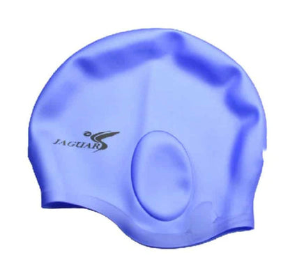 Fashion Pure Silicone Ear-protecting Swimming Cap