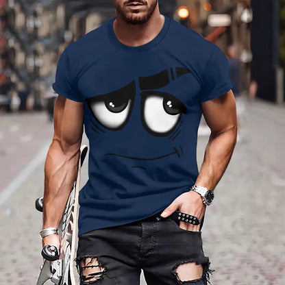 Casual Loose Anime Digital Printing Short Sleeve